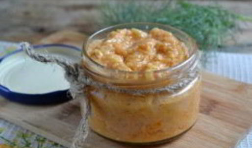 кабачковая икра с майонезом и мивиной