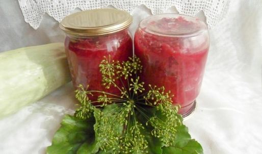 кабачковая икра со свеклой