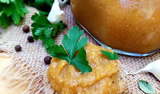 кабачковая икра, запеченная в рукаве