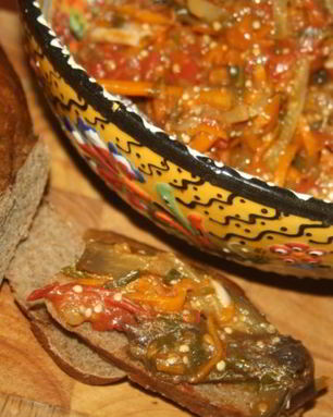 Овощная икра в мультиварке