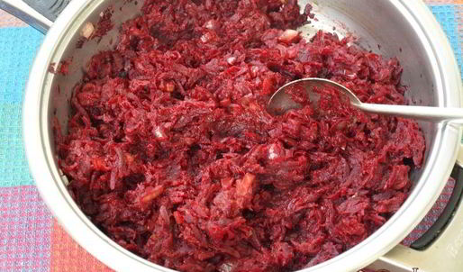 свекольная икра из вареной свеклы