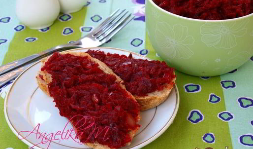 свекольная икра из вареной свеклы