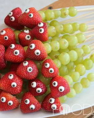 Фруктовые канапе для детей