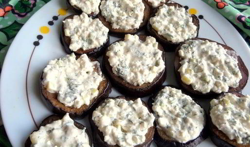 канапе из баклажанов