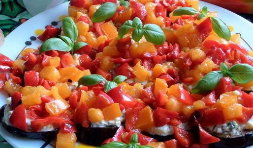 канапе из баклажанов