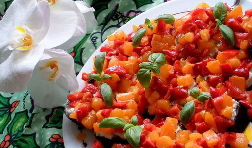 канапе из баклажанов