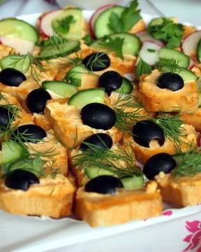 Канапе Морская фантазия