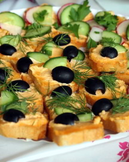 Рецепт канапе морская фантазия