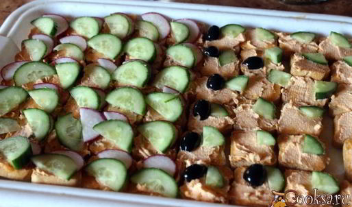 канапе морская фантазия