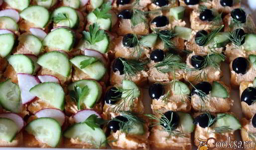 канапе морская фантазия