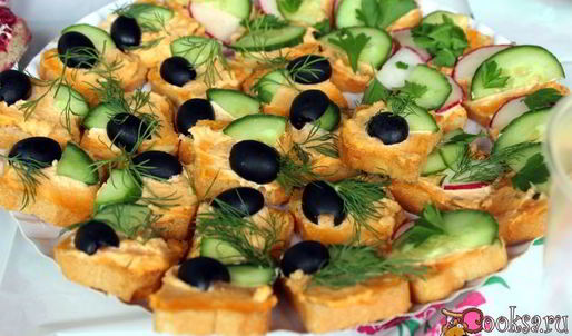 канапе морская фантазия