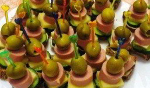 канапе на день рождения