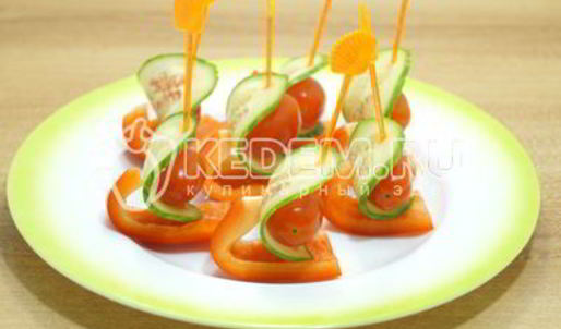 канапе на праздничный стол кораблики