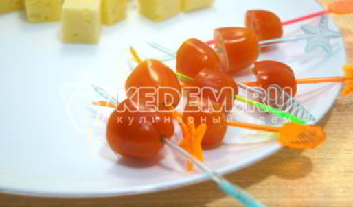 канапе рождественский венок