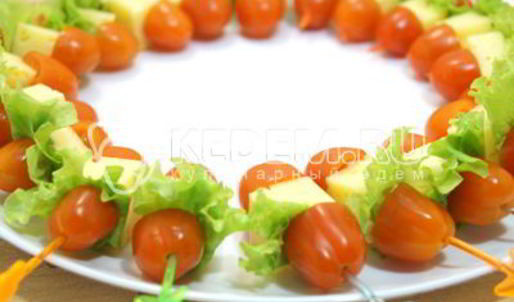 канапе рождественский венок