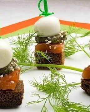 Канапе с дыней