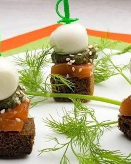 Рецепт канапе с дыней