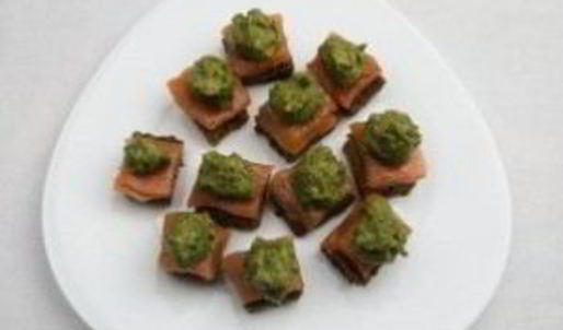 канапе с дыней