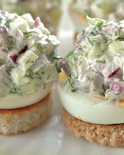 Рецепт канапе с сельдью