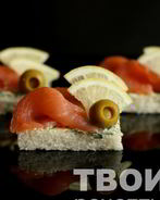 Канапе с семгой