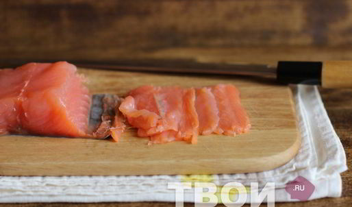 канапе с семгой