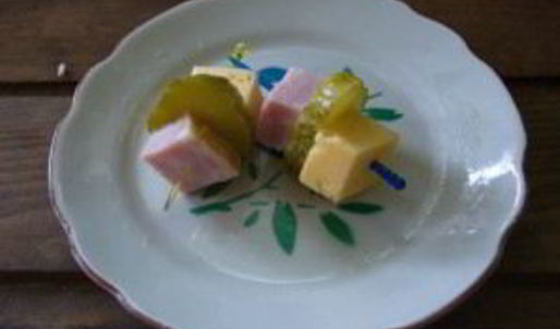 канапе с ветчиной