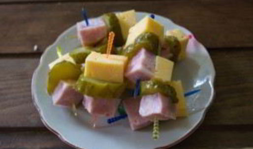 канапе с ветчиной