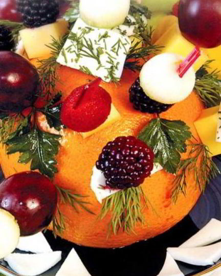 Рецепт оригинального десерта с канапе