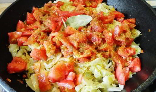 капуста с баклажанами