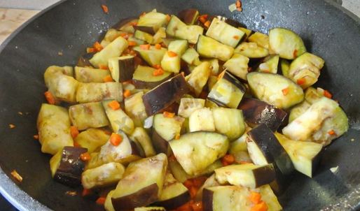 капуста с баклажанами