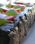 Мясной террин с баклажанами и грузинскими специями