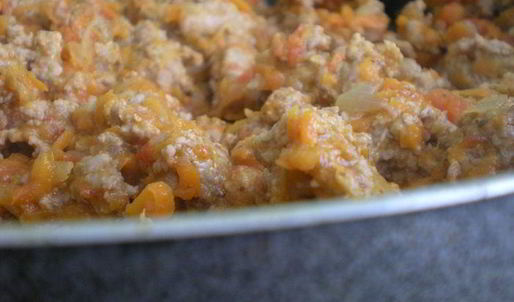 мясной террин с баклажанами и грузинскими специями