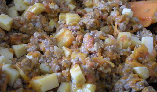 мясной террин с баклажанами и грузинскими специями