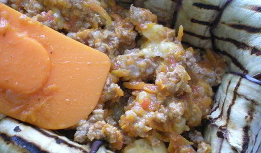 мясной террин с баклажанами и грузинскими специями