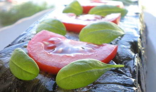 мясной террин с баклажанами и грузинскими специями