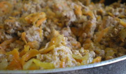 мясной террин с баклажанами и грузинскими специями