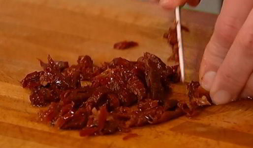 фриттата с начинкой из курицы и овощей