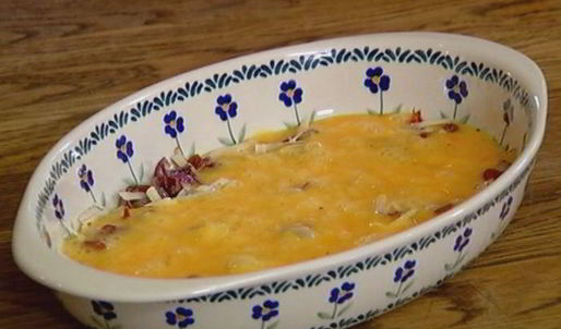 фриттата с сыром, тимьяном и вялеными помидорами