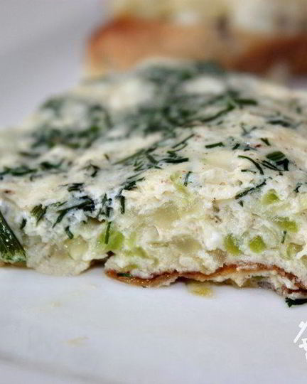 Рецепт фриттаты с цуккини и фетой