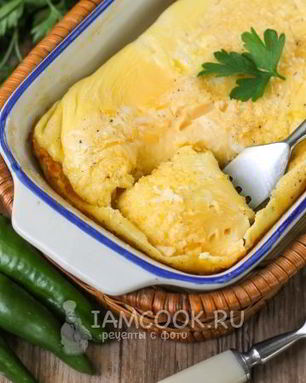 Омлет без молока в духовке