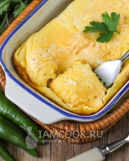 Рецепт омлета без молока в духовке