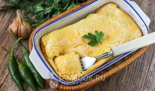 омлет без молока в духовке