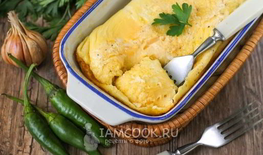 омлет без молока в духовке