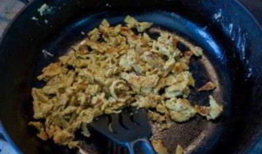 омлет из яичного порошка