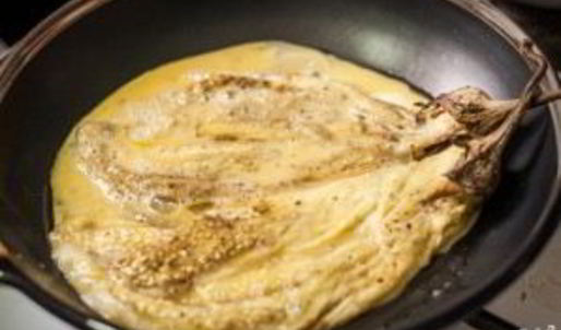 омлет с баклажанами