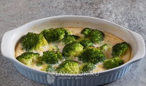 омлет с брокколи в духовке