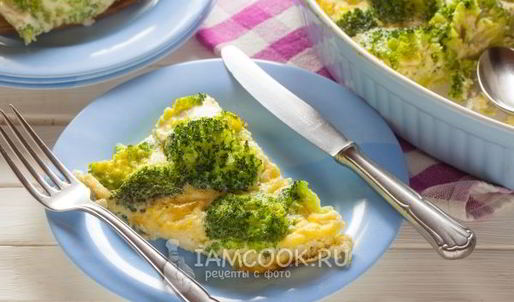 омлет с брокколи в духовке