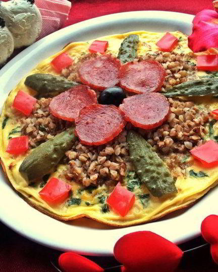 Рецепт омлета с гречневым цветком