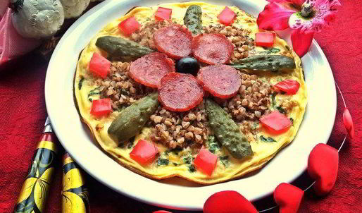 омлет с гречневым цветком