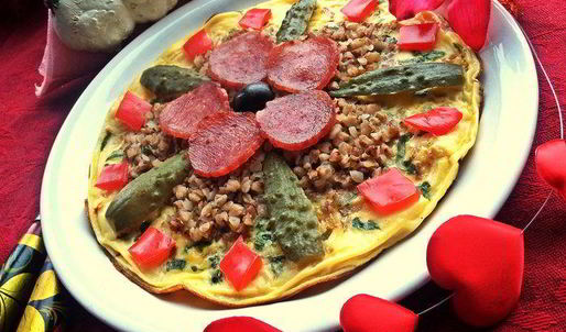 омлет с гречневым цветком